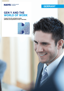 gen y and the world of work