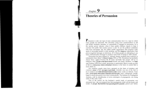 chapter 9 Theories of Persuasion