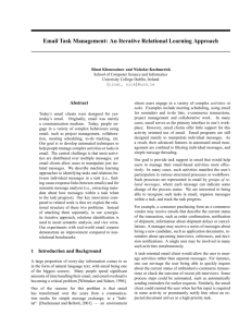 Email Task Management: An Iterative Relational Learning Approach