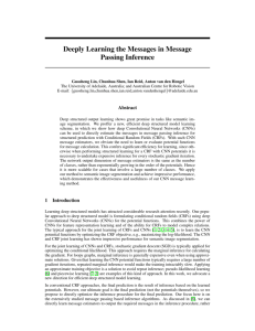 Deeply Learning the Messages in Message Passing Inference