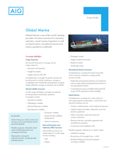 Global Marine Product Profile