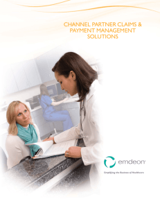 Emdeon Claims & Payment Management Solutions Brochure