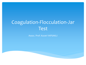 Coagulation-Flocculation