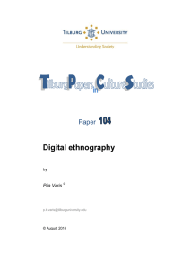 Paper 104: Digital ethnography