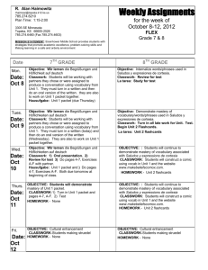 Lesson Plan Oct 8-12, 2012 - ems