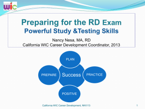Powerful RD Exam Study Skills - the WIC Career Corner Website!