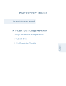 DeVry University ‐ Houston DeVry University ‐ Houston
