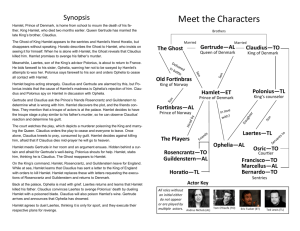 Synopsis and "Character Map"