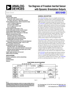 Analog Devices ADIS16480AMLZ datasheet: pdf