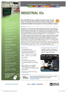 Analog Devices : Industrial ICs Solutions Bulletin, Volume 11, Issue 4