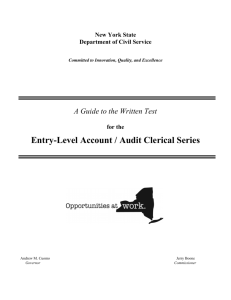 Account Clerk Test Guide