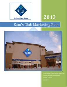 Sam's Club Marketing Plan