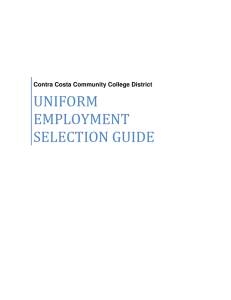 Uniform Employment Selection Guide