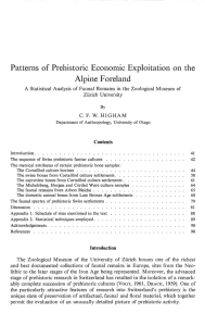 Patterns of Prehistoric Economic Exploitation on the Alpine Foreland