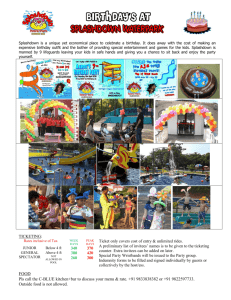 Birthday Package - Splashdown Goa Waterpark