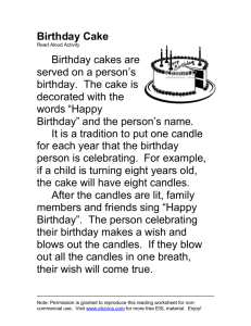 ESL Read Aloud - Birthday Cake