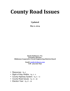 County Road Issues presentation