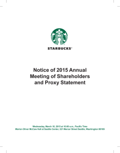 Notice of 2015 Annual Meeting of Shareholders and Proxy Statement