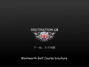 Wentworth Golf Course brochure