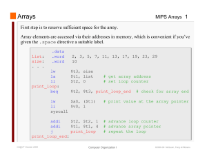 Arrays 1