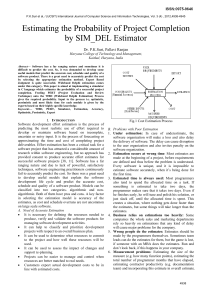 Estimating the Probability of Project Completion by SIM_DEL Estimator