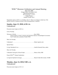 WMU® Missions Celebration and Annual Meeting
