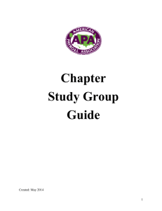 Chapter Study Group Guide - American Payroll Association