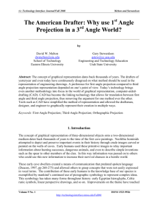 The American Drafter: Why use 1 Angle Projection in a 3 Angle World?