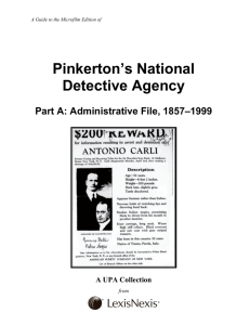 Pinkerton's National Detective Agency