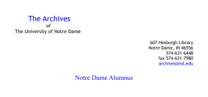 Notre Dame Alumnus - Archives of the University of Notre Dame