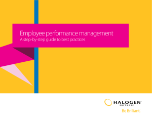 Employee performance management: A step-by