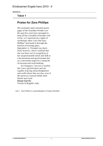 Praise for Zara Phillips