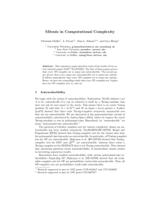 Mitosis in Computational Complexity