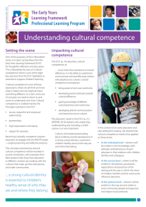 Understanding cultural competence