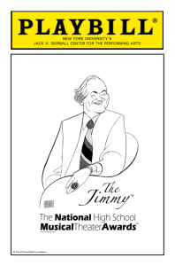 2009 Event Playbill - The National High School Musical Theatre