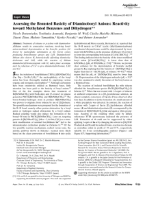 Assessing the Brnsted Basicity of Diaminoboryl Anions: Reactivity