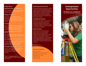 Undergraduate Brochure - Department of Civil and Environmental