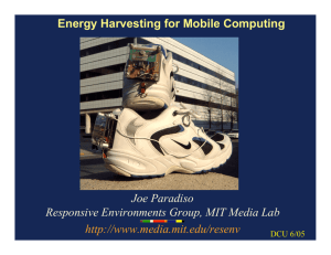 Energy Harvesting for Mobile Systems