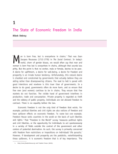 The State of Economic Freedom in India