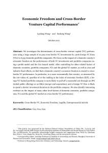 Economic Freedom and Cross-Border Venture Capital Performance