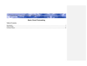 Basic Cloud Forecasting - ©2004 L. Roberts and B