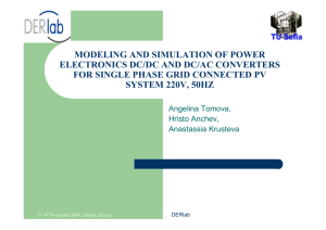 modeling and simulation of power electronics dc/dc and dc/ac