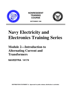 Module 2, Introduction to Alternating Current and Transformers