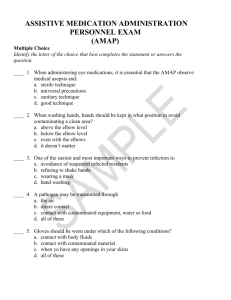 PERSONNEL EXAM ASSIATIVE MEDICATION ADMINISTRATION