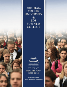 Brigham Young University & LDS Business College Student Health