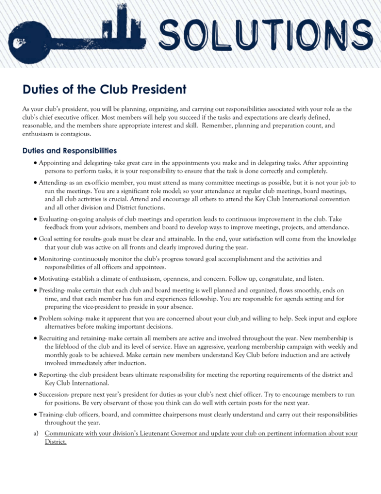 duties-of-the-club-president