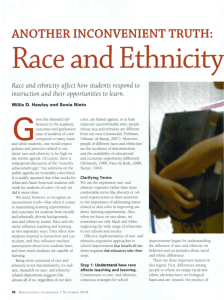 Hawley and Nieto – Race and Ethnicity Matter