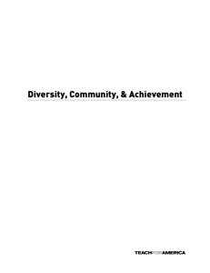 Diversity, Community, & Achievement