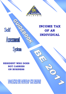 income tax of an individual - Lembaga Hasil Dalam Negeri