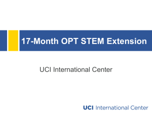 17-Month OPT STEM Extension Tutorial